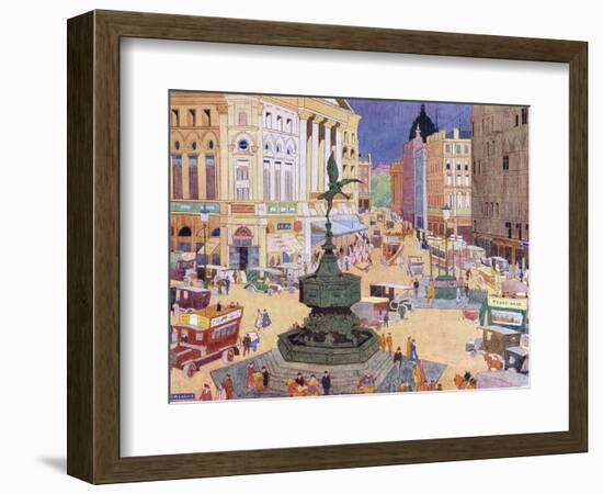 London, Piccadilly Circus-Edith Mary Garner-Framed Art Print