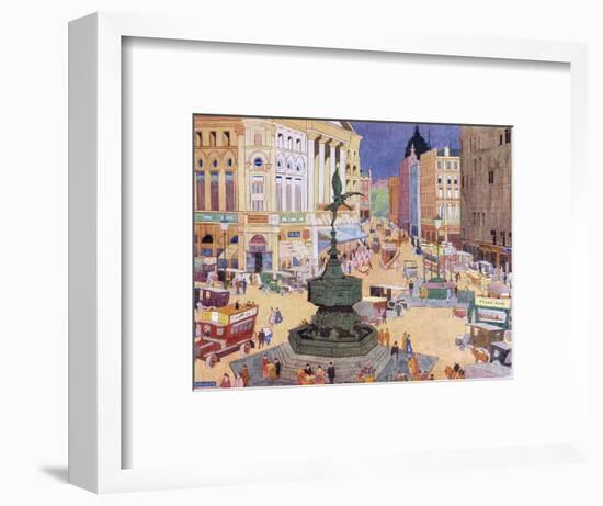 London, Piccadilly Circus-Edith Mary Garner-Framed Art Print