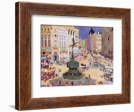 London, Piccadilly Circus-Edith Mary Garner-Framed Art Print