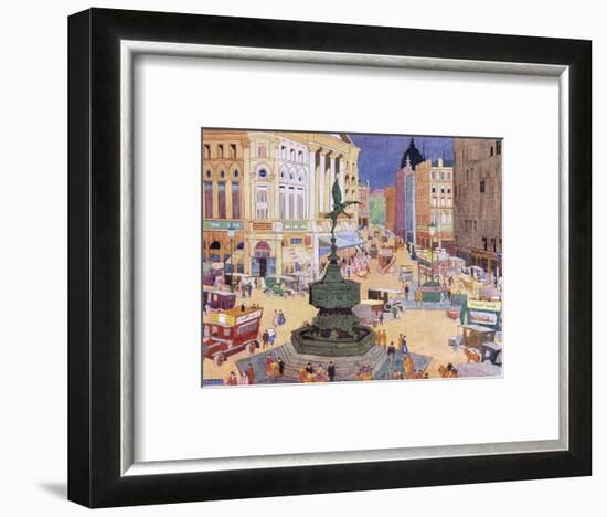 London, Piccadilly Circus-Edith Mary Garner-Framed Art Print