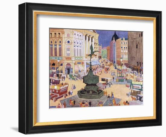 London, Piccadilly Circus-Edith Mary Garner-Framed Art Print