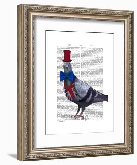 London Pigeon-Fab Funky-Framed Art Print