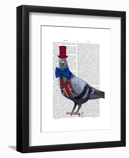 London Pigeon-Fab Funky-Framed Art Print