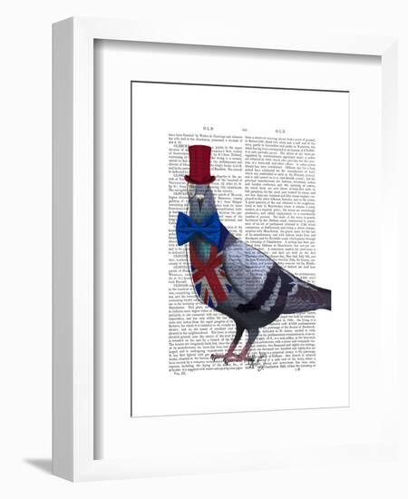 London Pigeon-Fab Funky-Framed Art Print