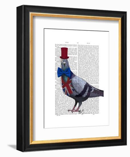 London Pigeon-Fab Funky-Framed Art Print