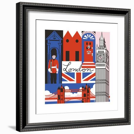 London Print-Julie Goonan-Framed Giclee Print