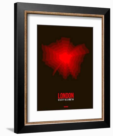 London Radiant Map 2-NaxArt-Framed Art Print