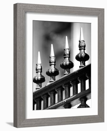 London Railings - Curve-Joseph Eta-Framed Giclee Print