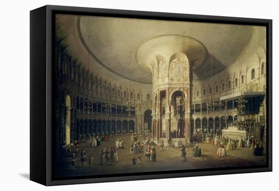 London, Ranelagh, Innenansicht der Rotunde. 1754-Canaletto Giovanni Antonio Canal-Framed Premier Image Canvas