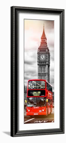 London Red Bus and Big Ben - City of London - UK - England - Photography Door Poster-Philippe Hugonnard-Framed Photographic Print