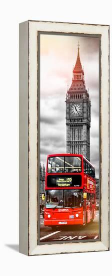 London Red Bus and Big Ben - City of London - UK - England - Photography Door Poster-Philippe Hugonnard-Framed Premier Image Canvas