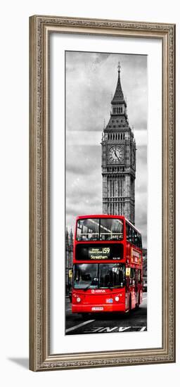 London Red Bus and Big Ben - City of London - UK - England - Photography Door Poster-Philippe Hugonnard-Framed Photographic Print