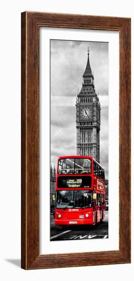 London Red Bus and Big Ben - City of London - UK - England - Photography Door Poster-Philippe Hugonnard-Framed Photographic Print