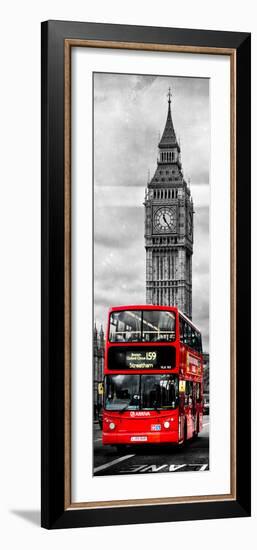 London Red Bus and Big Ben - City of London - UK - England - Photography Door Poster-Philippe Hugonnard-Framed Photographic Print