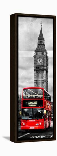 London Red Bus and Big Ben - City of London - UK - England - Photography Door Poster-Philippe Hugonnard-Framed Premier Image Canvas