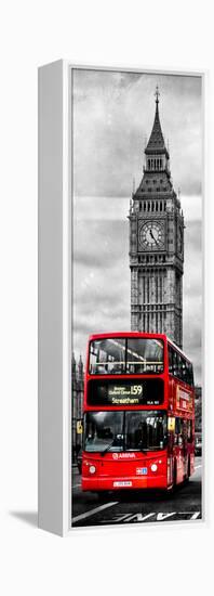 London Red Bus and Big Ben - City of London - UK - England - Photography Door Poster-Philippe Hugonnard-Framed Premier Image Canvas