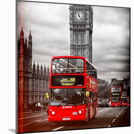 London Red Bus and Big Ben - City of London - UK - England - United Kingdom - Europe-Philippe Hugonnard-Mounted Photographic Print