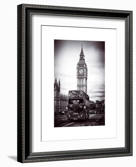 London Red Bus and Big Ben - City of London - UK - England - United Kingdom - Europe-Philippe Hugonnard-Framed Art Print