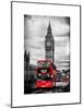 London Red Bus and Big Ben - City of London - UK - England - United Kingdom - Europe-Philippe Hugonnard-Mounted Art Print