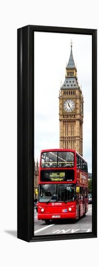 London Red Bus and Big Ben - London - UK - England - United Kingdom - Door Poster-Philippe Hugonnard-Framed Premier Image Canvas