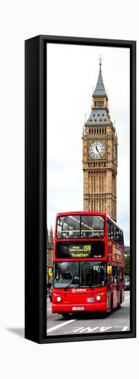 London Red Bus and Big Ben - London - UK - England - United Kingdom - Door Poster-Philippe Hugonnard-Framed Premier Image Canvas