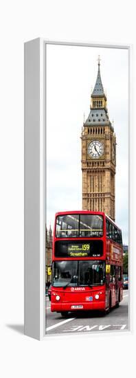 London Red Bus and Big Ben - London - UK - England - United Kingdom - Door Poster-Philippe Hugonnard-Framed Premier Image Canvas