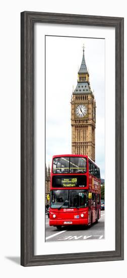 London Red Bus and Big Ben - London - UK - England - United Kingdom - Door Poster-Philippe Hugonnard-Framed Photographic Print