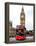 London Red Bus and Big Ben - London - UK - England - United Kingdom - Europe-Philippe Hugonnard-Framed Premier Image Canvas