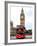 London Red Bus and Big Ben - London - UK - England - United Kingdom - Europe-Philippe Hugonnard-Framed Photographic Print