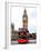 London Red Bus and Big Ben - London - UK - England - United Kingdom - Europe-Philippe Hugonnard-Framed Photographic Print