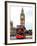 London Red Bus and Big Ben - London - UK - England - United Kingdom - Europe-Philippe Hugonnard-Framed Photographic Print