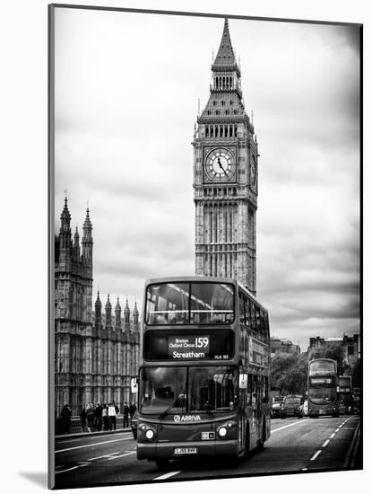 London Red Bus and Big Ben - London - UK - England - United Kingdom - Europe-Philippe Hugonnard-Mounted Art Print