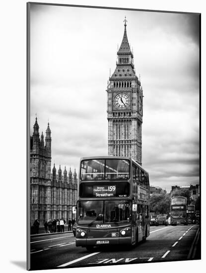 London Red Bus and Big Ben - London - UK - England - United Kingdom - Europe-Philippe Hugonnard-Mounted Art Print