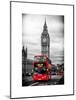 London Red Bus and Big Ben - London - UK - England - United Kingdom - Europe-Philippe Hugonnard-Mounted Art Print