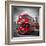 London Red Busses-Melanie Viola-Framed Art Print