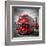 London Red Busses-Melanie Viola-Framed Art Print