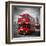 London Red Busses-Melanie Viola-Framed Art Print