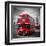 London Red Busses-Melanie Viola-Framed Art Print