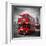 London Red Busses-Melanie Viola-Framed Art Print