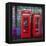 London Red Phone Boxes, Smithfield Market, London, England, United Kingdom, Europe-Mark Mawson-Framed Premier Image Canvas