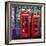 London Red Phone Boxes, Smithfield Market, London, England, United Kingdom, Europe-Mark Mawson-Framed Photographic Print