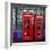 London Red Phone Boxes, Smithfield Market, London, England, United Kingdom, Europe-Mark Mawson-Framed Photographic Print