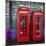 London Red Phone Boxes, Smithfield Market, London, England, United Kingdom, Europe-Mark Mawson-Mounted Photographic Print