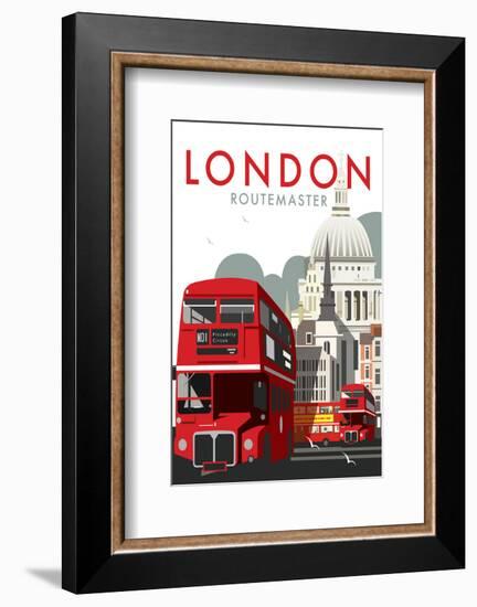 London Routemaster - Dave Thompson Contemporary Travel Print-Dave Thompson-Framed Giclee Print