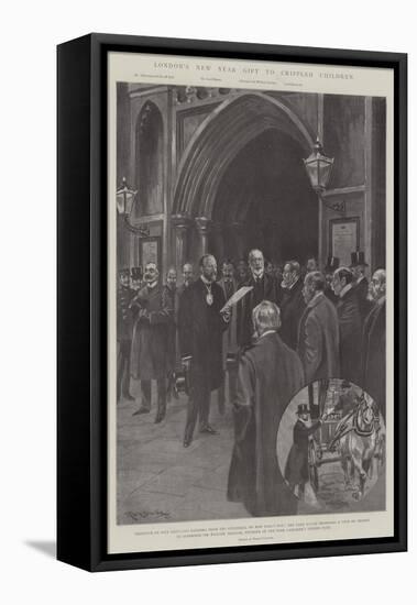 London's New Year Gift to Crippled Children-Ralph Cleaver-Framed Premier Image Canvas