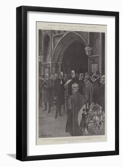 London's New Year Gift to Crippled Children-Ralph Cleaver-Framed Giclee Print