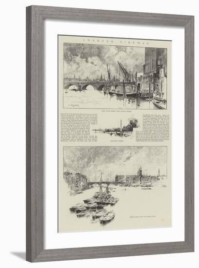 London's Tideway-Charles Auguste Loye-Framed Giclee Print