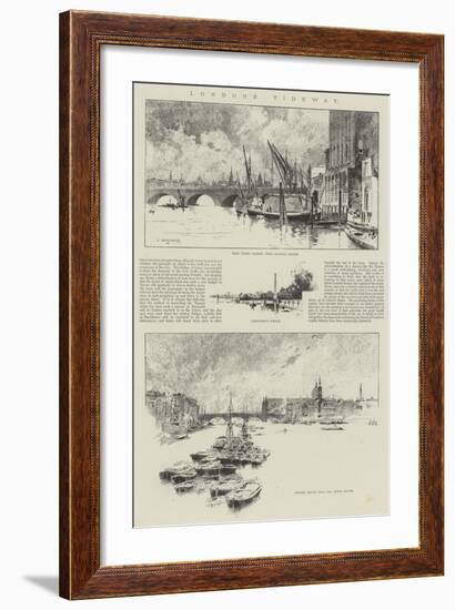 London's Tideway-Charles Auguste Loye-Framed Giclee Print