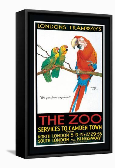 London's Tramways, The Zoo-Lawson Wood-Framed Stretched Canvas