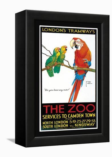 London's Tramways, The Zoo-Lawson Wood-Framed Stretched Canvas